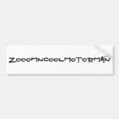 car bumper sticker (Devant)