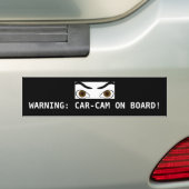 CAR-CAM AAN BOORD BUMPERSTICKER "GROOT" (Op auto)