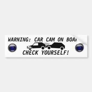 CAR CAM ON BOARD BUMPERSTICKER