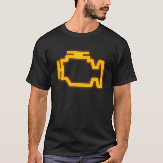 Car Check Engine Light T-shirt (Voorkant)