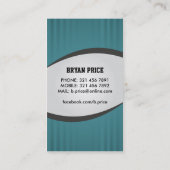 Car de forme physique - cartes de visite (Dos)