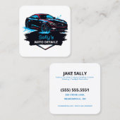 Car Details Vierkante Visitekaartje (Voorkant / Achterkant)