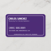 Car Details Visitekaartje (Achterkant)