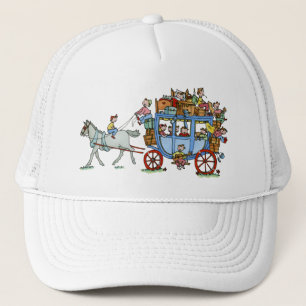Car d'étape avec le casquette d'enfants