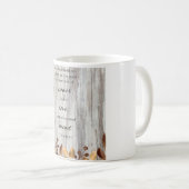 Car Dieu N'A Pas Bois Grey Bible Verse Café Mug (Devant droit)