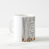 Car Dieu N'A Pas Bois Grey Bible Verse Café Mug (Devant gauche)