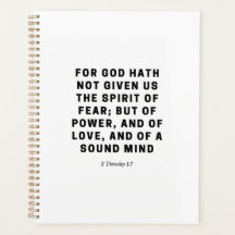 Car Dieu Ne Nous A Pas Donné | 2 Timothée 1:7 Noir