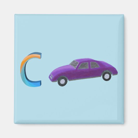 Car Fridge Magnet Magneet (Voorkant)