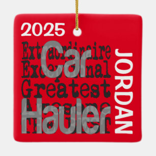 Car Hauler Extraordinaire Keramisch Ornament