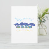 CAR IL SÈCHE Carte de vœux de vacances familiale (Debout devant)