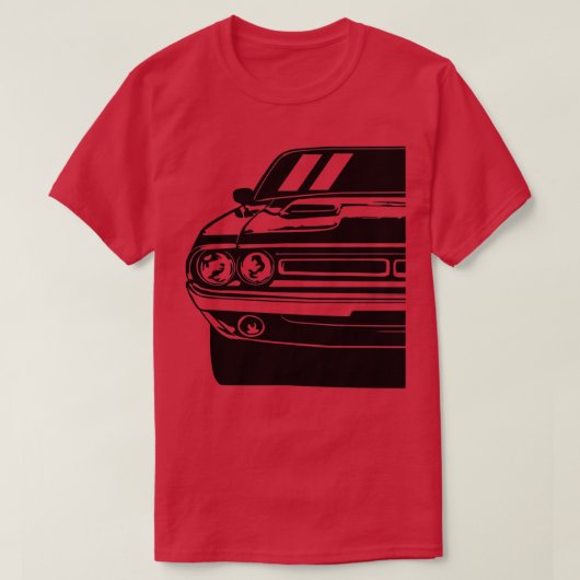 Car-illustratie van een Challenger RT Art Ameri ui T-shirt (Design voorkant)