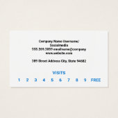 Car Logo Soap Bubble Visitekaartje (Achterkant)