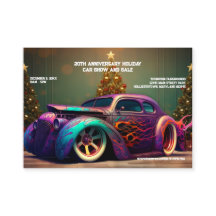 Car Love Hot Rod Auto Cadeaux de vacances Cartes d