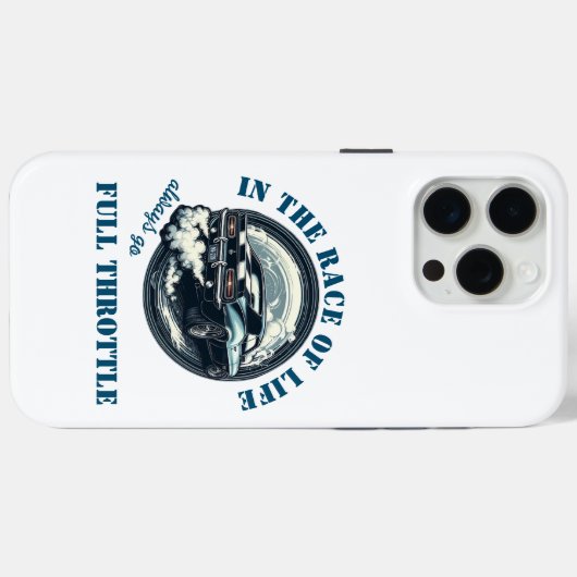 Car Lover Full Throttle Case-Mate iPhone Case (Achterkant (horizontaal))