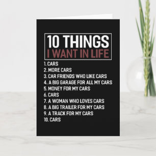 Car Lover Mechanic Muscle Car Enthusiast Gift Idee Kaart