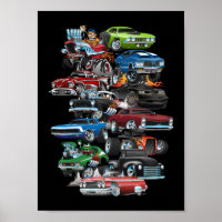 Car Madness! Cartoon van de spier