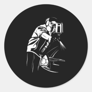 CAR-PAINTER RONDE STICKER