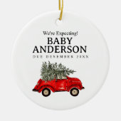 Car Pine Tree We're Expecting Parents Ornament (Voorkant)