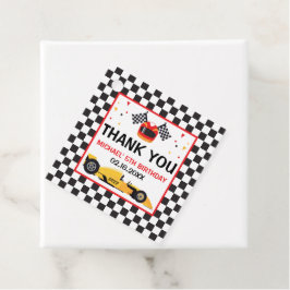Car Racing  Birthday Favor tag Bedankjes Labels