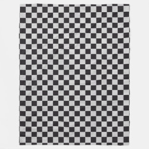 Car Racing / Chess Pattern + uw ruggengraat. en id Fleece Deken