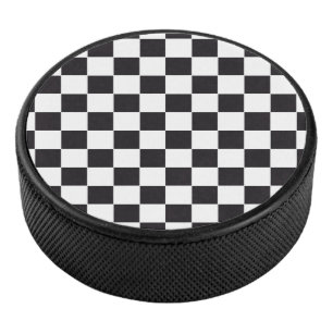 Car Racing / Chess Pattern + uw ruggengraat. en id Hockey Puck