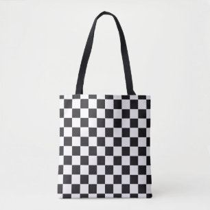 Car Racing / Chess Pattern + uw ruggengraat. en id Tote Bag