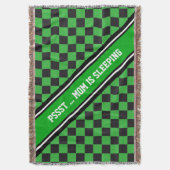 Car Racing / Chess Pattern + uw ruggengraat. en te Deken (Voorkant Verticaal)