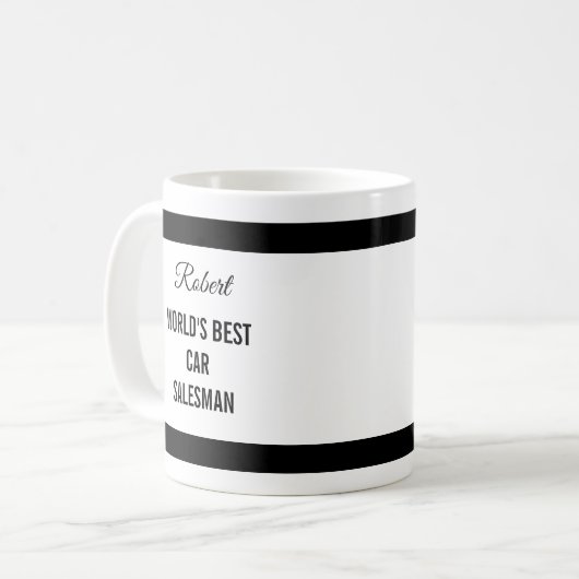 Car Salesman Thank You Gift Mug (Devant gauche)