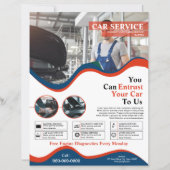 Car Service Flyer Sjabloon (Voorkant)