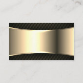Car Wash Cleaning Service Gold Metallic Black Mesh Visitekaartje (Achterkant)