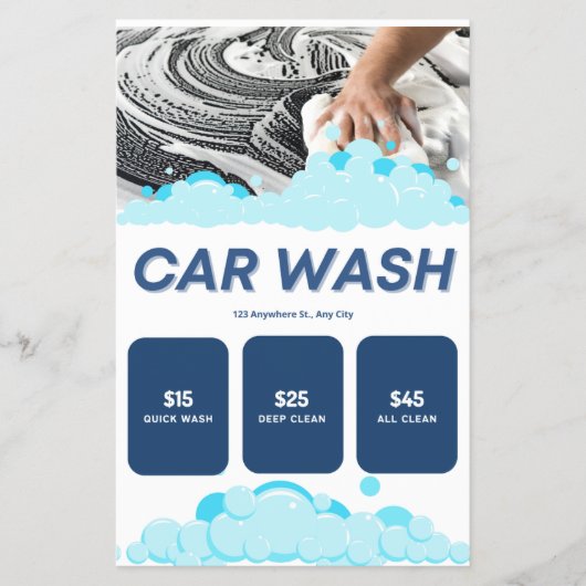 Car Wash Flyer (Voorkant)