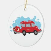Car Wash Keramisch Ornament (Links)