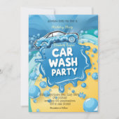 Car Wash party Invitation – Suds  Celebration (Devant)