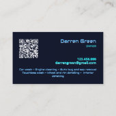 Car Wash QR Visitekaartje (Achterkant)