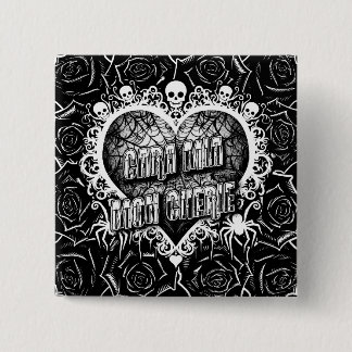 Cara Mia, Mon Cherie Vierkante Button 5,1 Cm