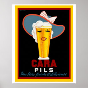 Cara Pils  bier en Poster 16 x 20