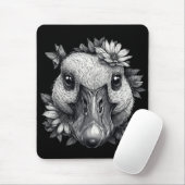 "Cara the Goose" Floral Mouse Pad Muismat (Met muis)