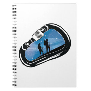 Carabiner Wandelen Klimmen Boulderen Buiten Notitieboek