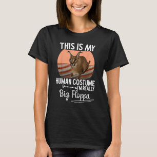 Caracal Cat Meme menselijke kostuum Ik ben echt gr T-shirt