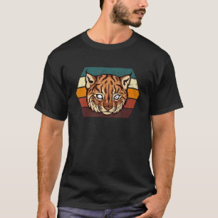 Caracal Cat Retro Wilde Cat Lynx bruine Coat T-shirt
