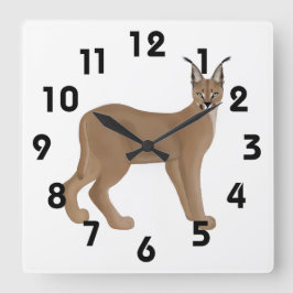 Caracal Clock Vierkante Klok