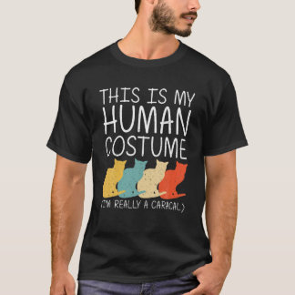 Caracal Halloween Human Costume Cat Kat Easy DIY T-shirt