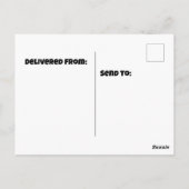 Caracal op savanne briefkaart (Achterkant)