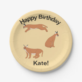 Caracals Papieren Bordje