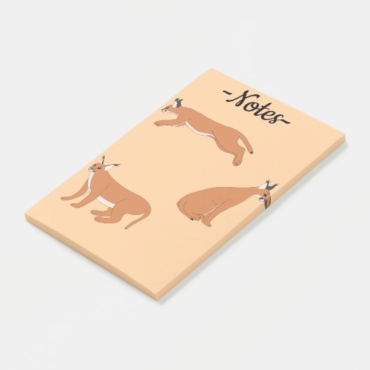 Caracals post-it® notes (Schuin)