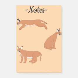 Caracals post-it® notes