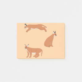 Caracals post-it® notes