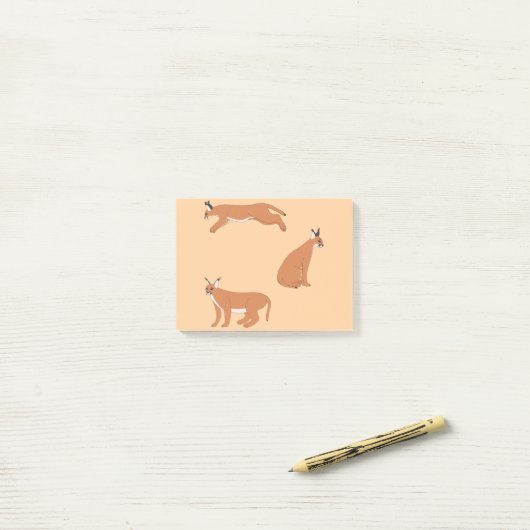 Caracals post-it® notes (Op bureau)