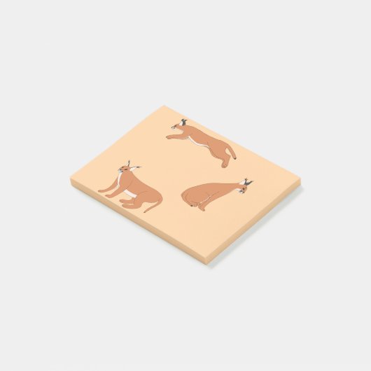 Caracals post-it® notes (Schuin)