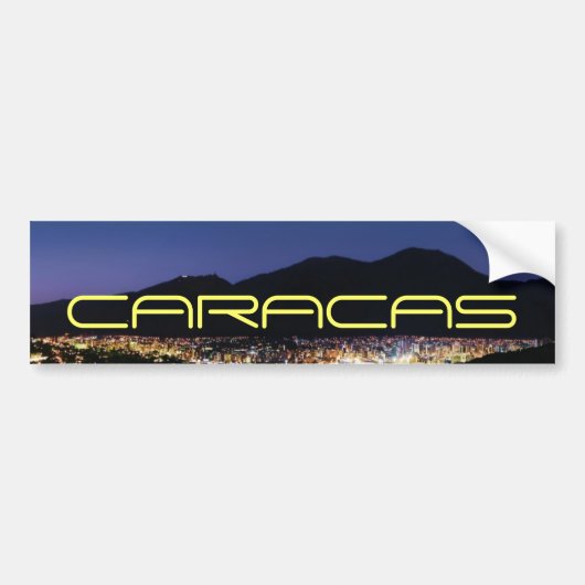 Caracas by night bumpersticker (Voorkant)
